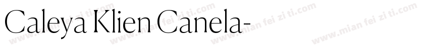 Caleya Klien Canela字体转换